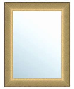 Grooved Gold Framed Wall Mirror  