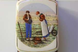   SUPERB FARMER/PEASANT IMAGE WALL MOUNTED COFFEE GRINDER.1910S  