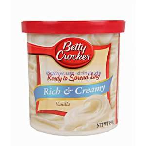 Betty Crocker Rich Creamy Vanilla Frosting 16 oz  Grocery 