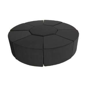  Moz Octagon Foam Seating   Microfiber Black