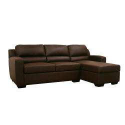   Faux Leather Convertible Sectional Sofa Bed (RFC)  