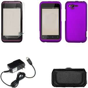  iFase Brand HTC Rhyme ADR6330 Combo Rubber Purple 