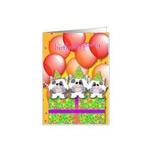  Kitty Cats Birthday Party invitation Card Toys & Games