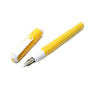   Clear Candy Fountain Pen   Fine Nib   Yellow Body