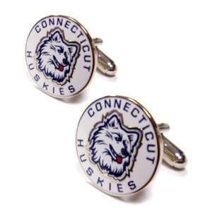   NCAA Connecticut Huskies (UConn) Team Logo Cufflinks