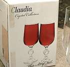 BOHEMIA CRYSTAL Claudia 6 Champagne Glasses   As New