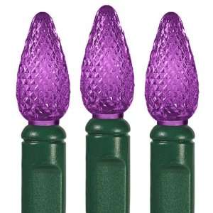  (35) Bulbs   LED   Purple C6 Christmas Lights   Length 12 