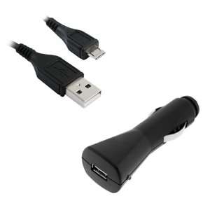   Car Charger + USB Data Cable for T Mobile Huawei Comet Electronics