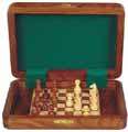 Magnetic Chess set & Box +Board 8x6 in Golden Rosewood  
