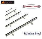   12 14 16  24 Solid Stainless Steel Bar Pull Cabinet Handles  