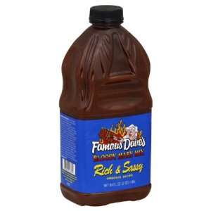 Famous Daves Bloody Mary Mix Rich & Sassy, 64 ounces (Pack of 8)