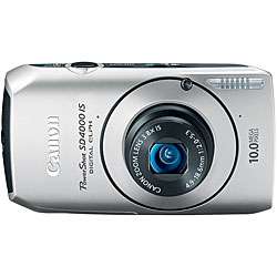 Canon PowerShot SD4000IS 10MP Silver Digital Camera  