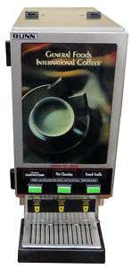 Bunn HC 3 3 Flavor Cappuccino Dispenser  
