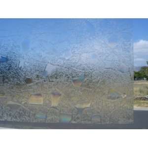  Shattered Glass   Static Cling Decorative Window Film   35 