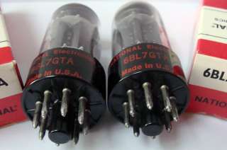   ) NATIONAL ELECTRONICS 6BL7GTA vintage electron tubes made in USA