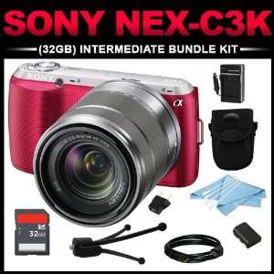  Sony Alpha NEX C3K (Pink) 16MP Compact Interchangeable 