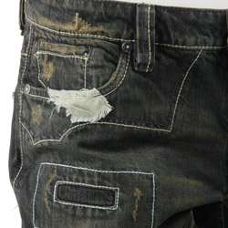 Antik Mens 5 pocket Patchwork Jeans  