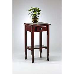 Office Star Merlot Telephone Table with Drawer  