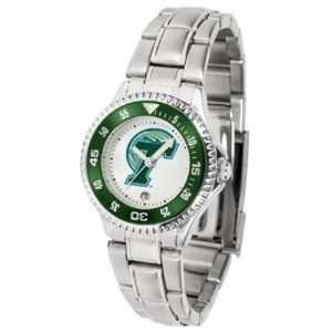  Tulane Green Wave Competitor Ladies Watch with Steel Band 