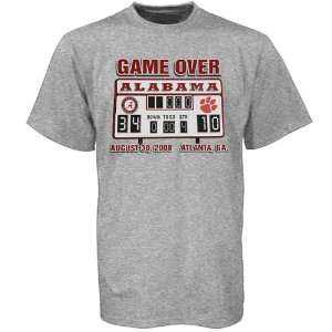   Crimson Tide Ash Game Over Scoreboard T shirt