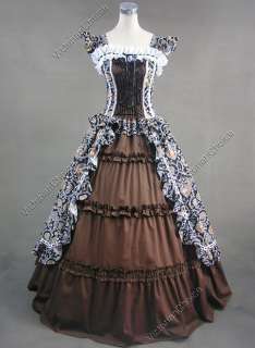   Lolita Cotton Dress Ball Gown Prom Steampunk Punk 085 XXL  