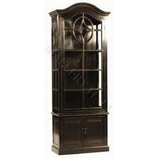 This listing is for the Antique Black Display Glass Bookcase Cabinet.