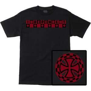  Independent T Shirt Cross Check [Small] Black Sports 
