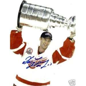 Dominik Hasek Autographed Picture   Cup Proof
