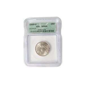   1999 Georgia Quarter Philadelphia Mint Certified 66