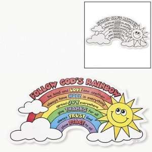  Color Your Own Rainbow Of Virtue Cutouts   Craft Kits 