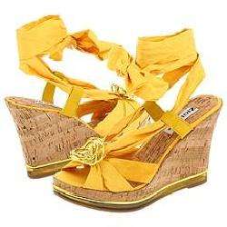Zigi NY Nadia Gold Fabric Sandals  