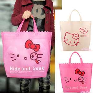 Candy Face Hellokitty Tote hand reusable Shopping bag Girl  