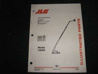 JLG 120HX/120 HX lift illustrated parts catalog manual  