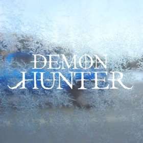  Demon Hunter White Decal Metal Band Laptop Window White 