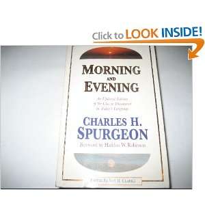 Morning and Evening C.H. Spurgeon, Roy H. Clarke 9780850096781 