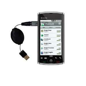  Retractable USB Cable for the Kyocera Zio M6000 with Power 