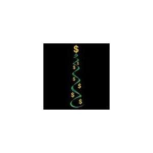  Dollar Sign Hanging Whirl Decoration (3 Pack) Health 