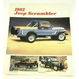  1982 82 Jeep SCRAMBLER Truck BROCHURE SR Sport SL Base 