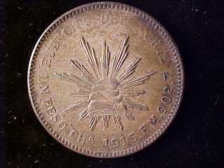 CHIHUAHUA ARMY OF THE NORTH ONE PESO 1915 EF  