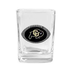 Colorado Golden Buffaloes Football Square Shot Glass   NCAA College 