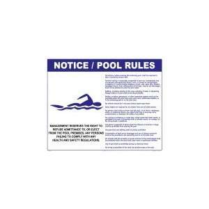  General Pool Rules Sign 3000Wa3024E