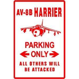  AV 8B HARRIER PARKING military hobby sign