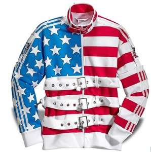   Originals JEREMY SCOTT Stars and Stripes Track Jacket USA Fashion