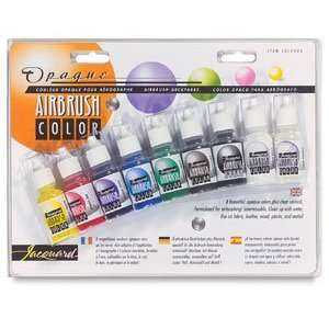  Jacquard Airbrush Paints   Opaque Exciter Pack Arts 
