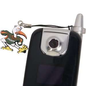  Miami Hurricanes Hanging Cell Phone Charm Sports 