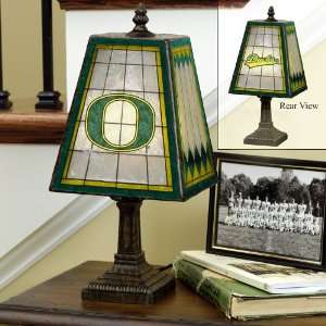  14 NCAA Oregon Ducks Stained Glass Table Lamp