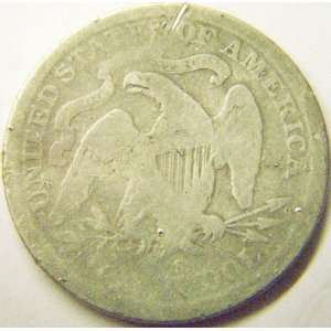  1877 S Seated Liberty Quarter (Very Good) 
