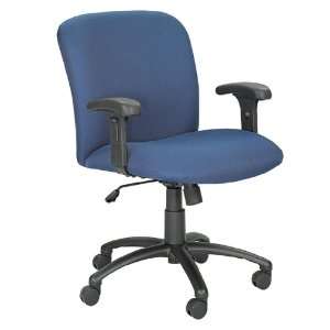  Big & Tall Mid Back Chair w/Adjustable Arms   500 lb 