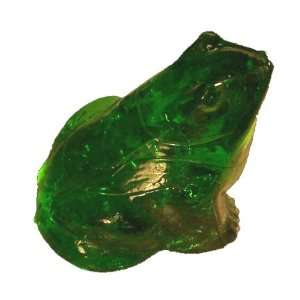  Green Glass 2 Inch Money Frog 