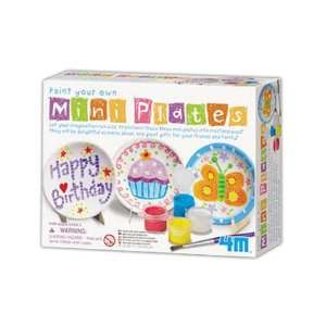  4M Paint Your Own Mini Plates Toys & Games